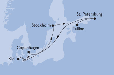 Croisières MSC Perles de la Baltique